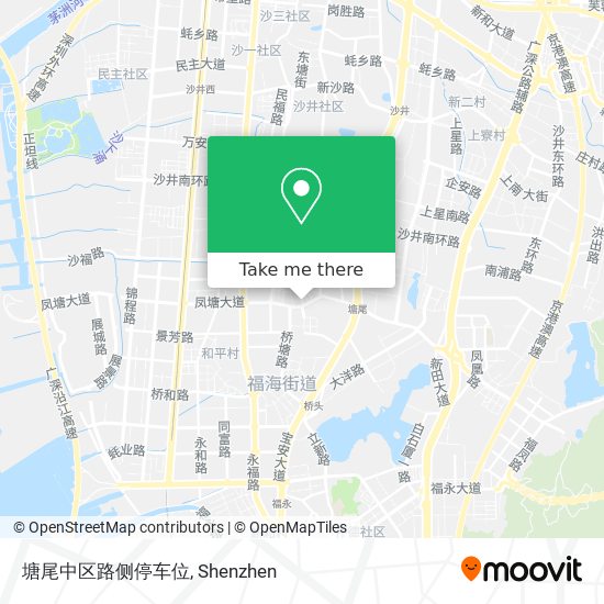 塘尾中区路侧停车位 map