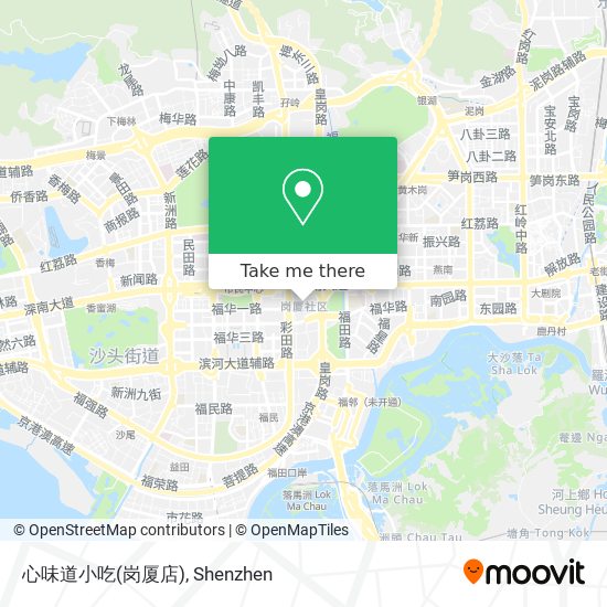 心味道小吃(岗厦店) map