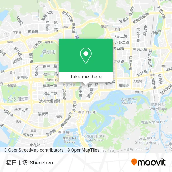 福田市场 map