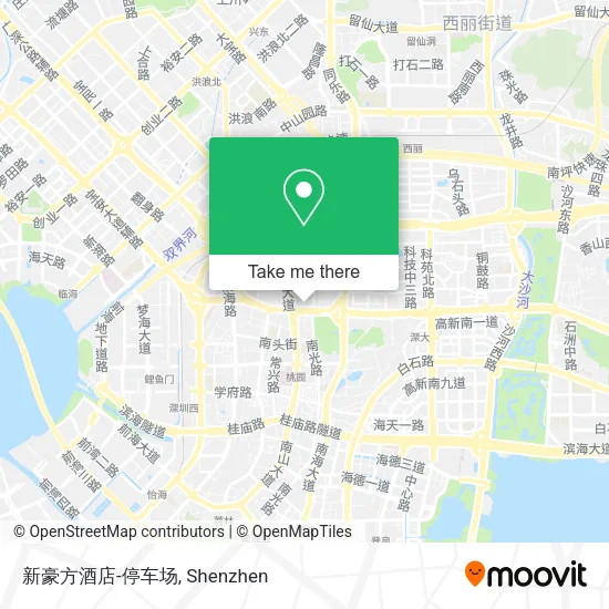 新豪方酒店-停车场 map
