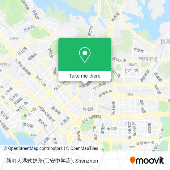 新港人港式奶茶(宝安中学店) map