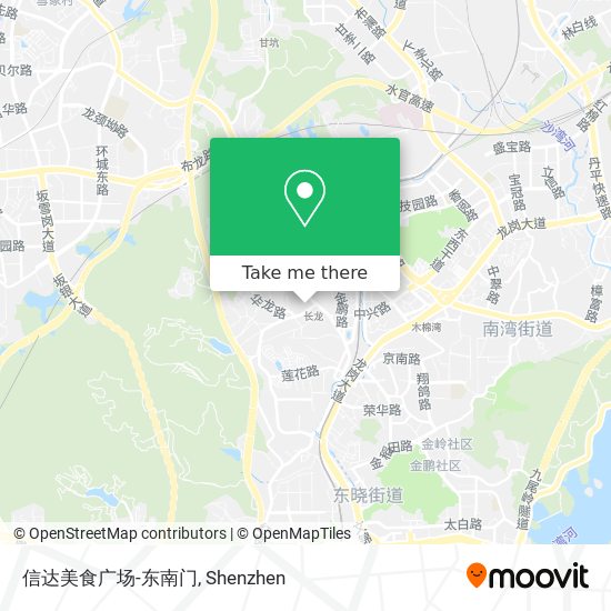 信达美食广场-东南门 map