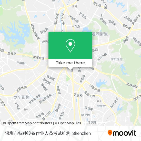 深圳市特种设备作业人员考试机构 map