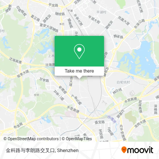 金科路与李朗路交叉口 map