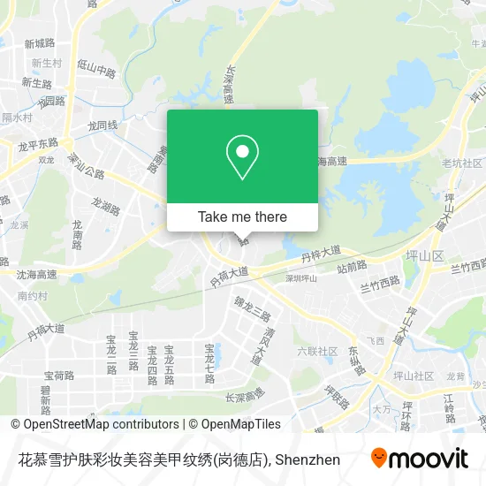 花慕雪护肤彩妆美容美甲纹绣(岗德店) map