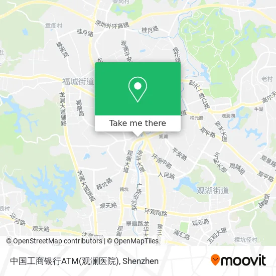 中国工商银行ATM(观澜医院) map