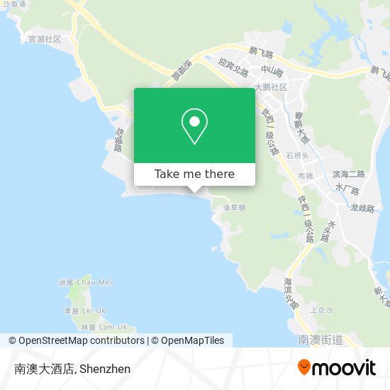 南澳大酒店 map