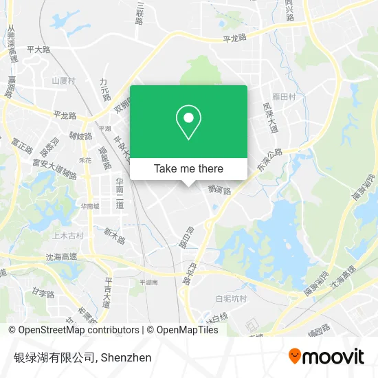 银绿湖有限公司 map