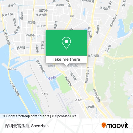 深圳云宫酒店 map