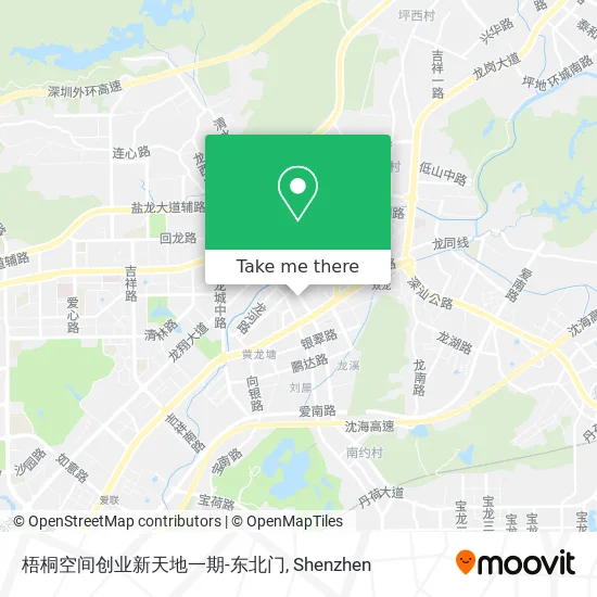 梧桐空间创业新天地一期-东北门 map