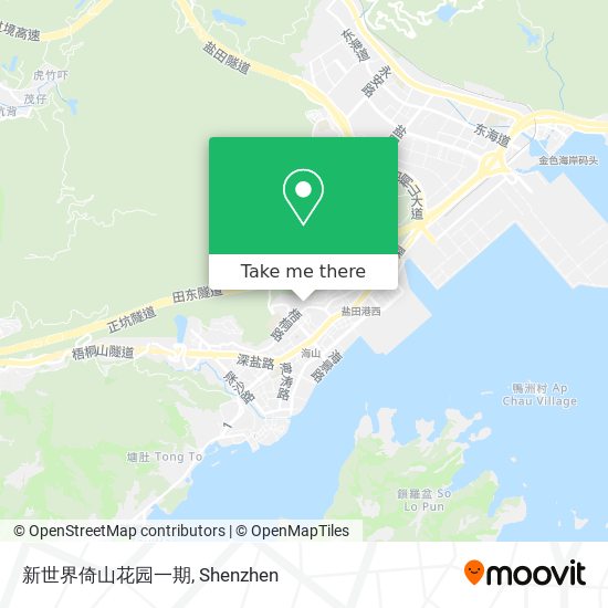 新世界倚山花园一期 map