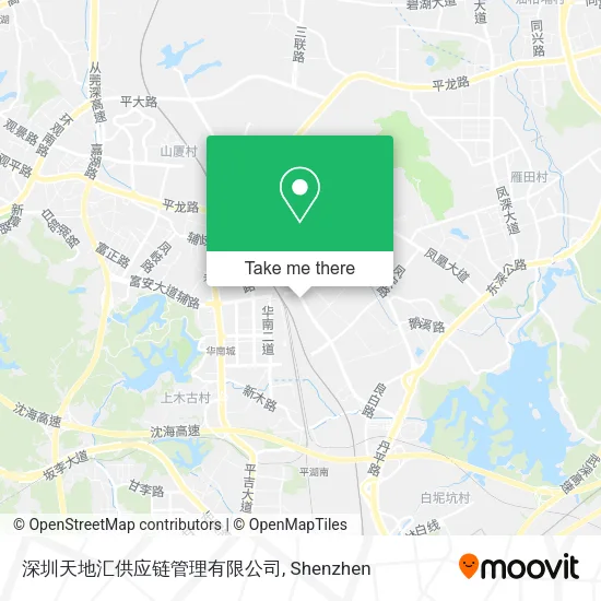深圳天地汇供应链管理有限公司 map