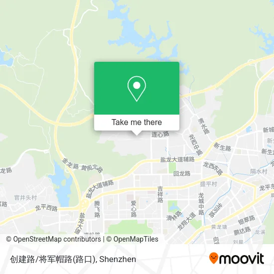 创建路/将军帽路(路口) map