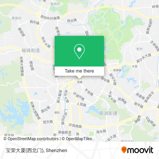 宝荣大厦(西北门) map