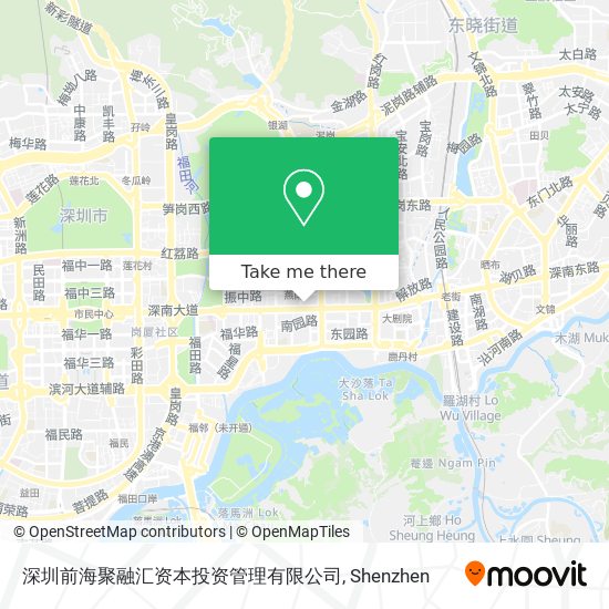 深圳前海聚融汇资本投资管理有限公司 map