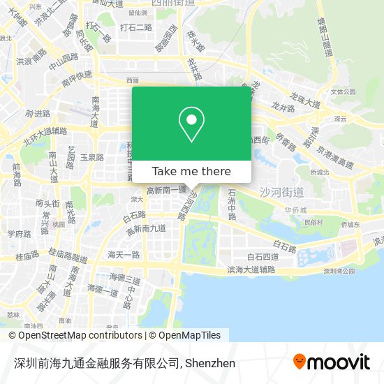 深圳前海九通金融服务有限公司 map