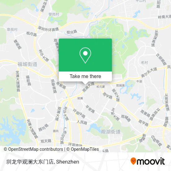 圳龙华观澜大东门店 map