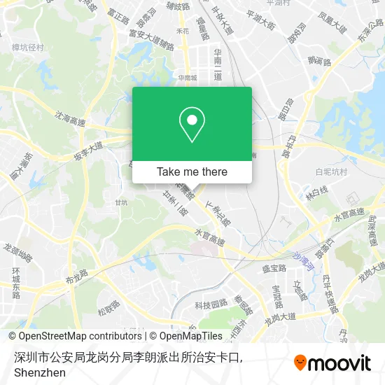 深圳市公安局龙岗分局李朗派出所治安卡口 map