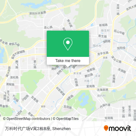 万科时代广场V寓2栋B座 map