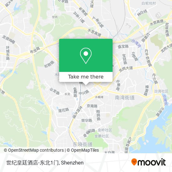 世纪皇廷酒店-东北1门 map