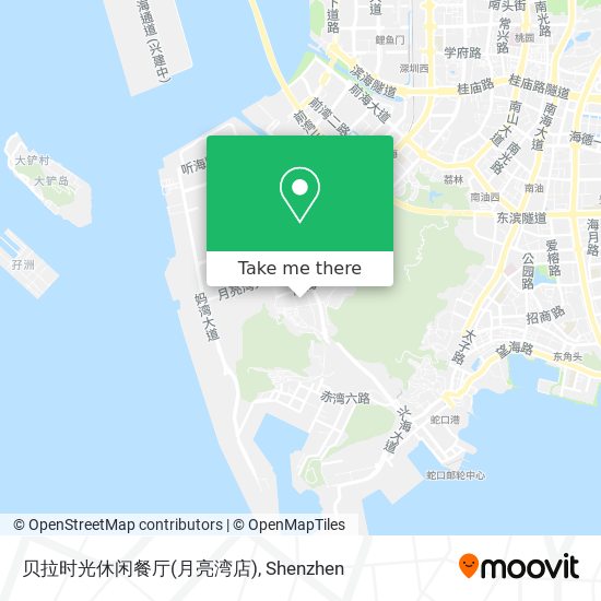 贝拉时光休闲餐厅(月亮湾店) map