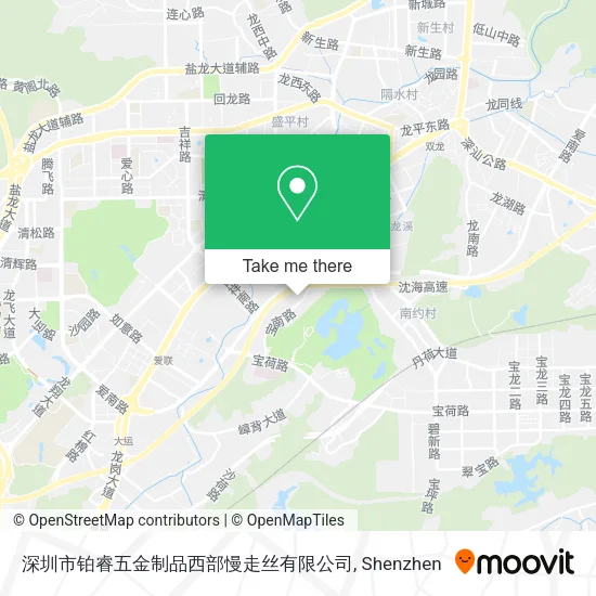 深圳市铂睿五金制品西部慢走丝有限公司 map
