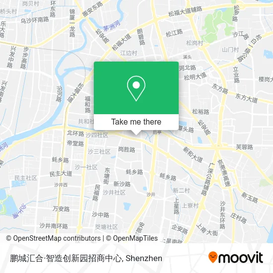 鹏城汇合·智造创新园招商中心 map
