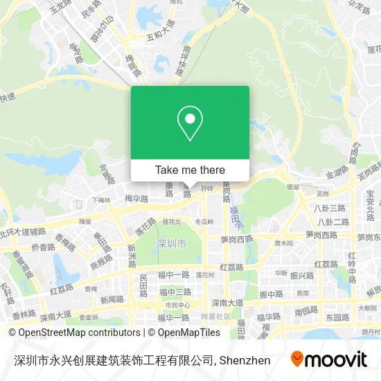 深圳市永兴创展建筑装饰工程有限公司 map