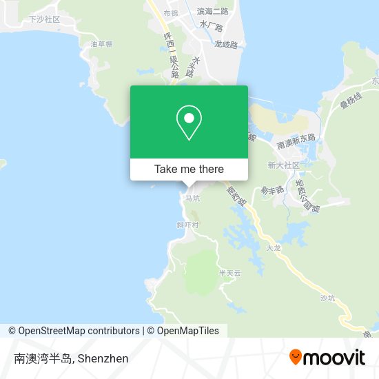 南澳湾半岛 map
