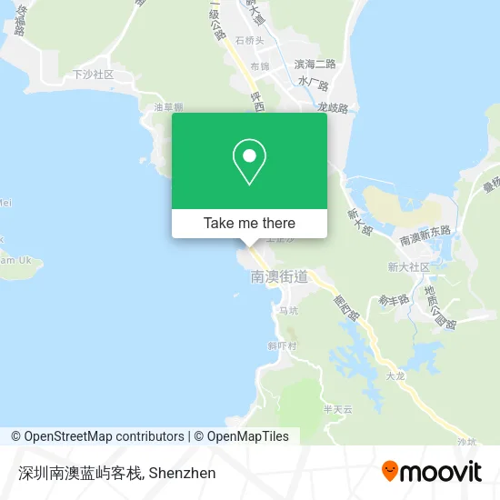 深圳南澳蓝屿客栈 map