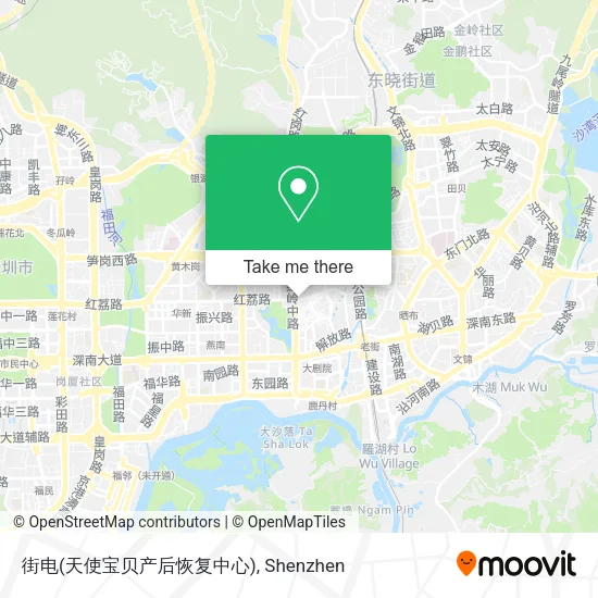 街电(天使宝贝产后恢复中心) map