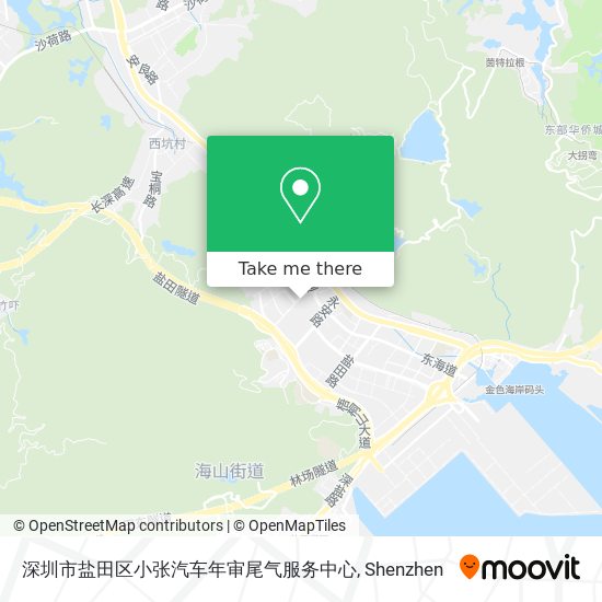 深圳市盐田区小张汽车年审尾气服务中心 map