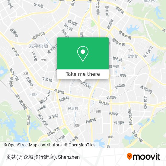 贡茶(万众城步行街店) map