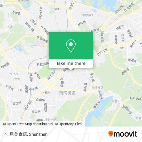 汕尾美食店 map