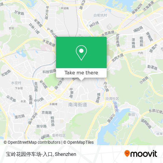宝岭花园停车场-入口 map