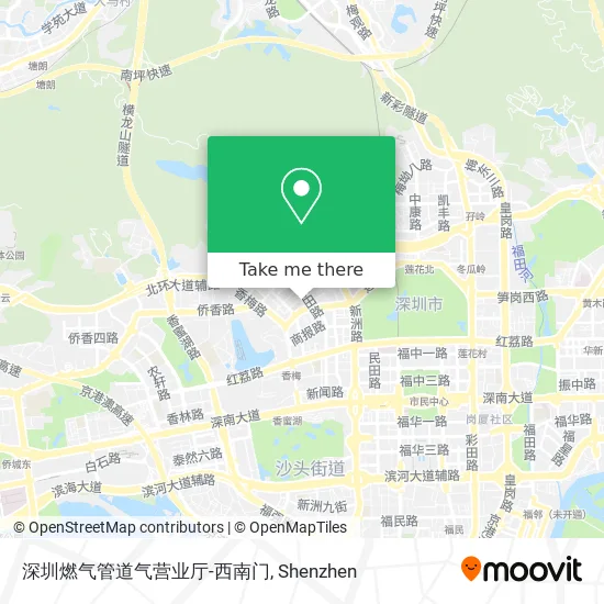 深圳燃气管道气营业厅-西南门 map