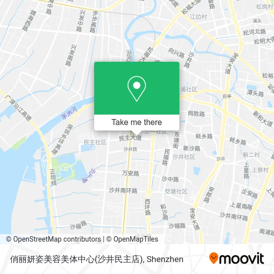 俏丽妍姿美容美体中心(沙井民主店) map