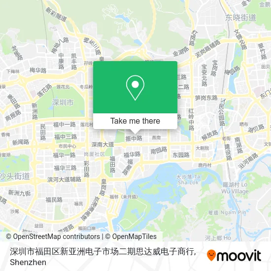 深圳市福田区新亚洲电子市场二期思达威电子商行 map