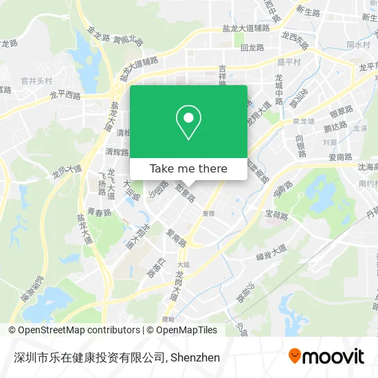 深圳市乐在健康投资有限公司 map