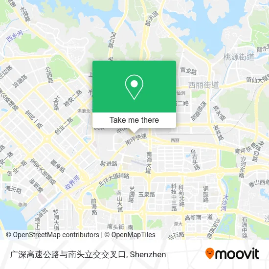 广深高速公路与南头立交交叉口 map