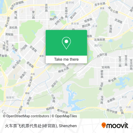 火车票飞机票代售处(嶂背路) map