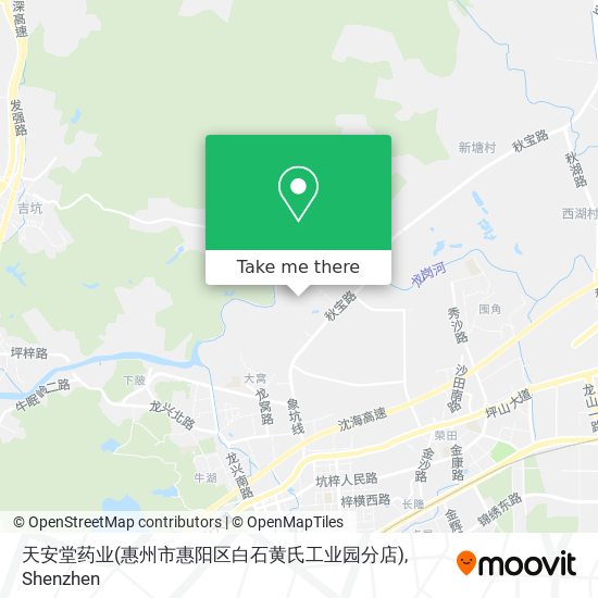 天安堂药业(惠州市惠阳区白石黄氏工业园分店) map
