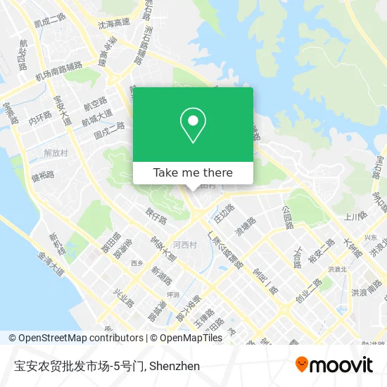 宝安农贸批发市场-5号门 map