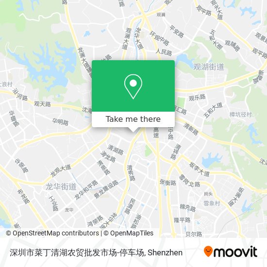 深圳市菜丁清湖农贸批发市场-停车场 map