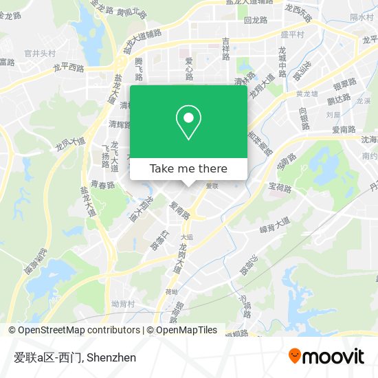 爱联a区-西门 map