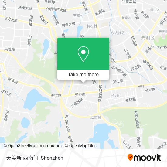 天美新-西南门 map