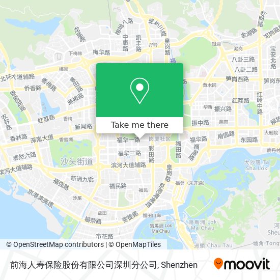 前海人寿保险股份有限公司深圳分公司 map