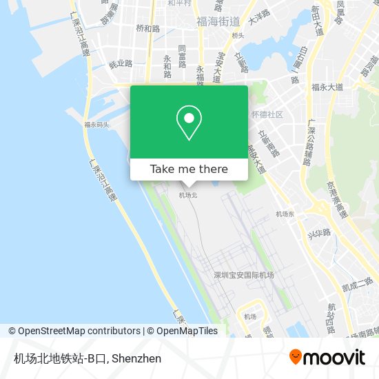 机场北地铁站-B口 map