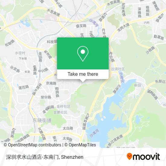深圳求水山酒店-东南门 map