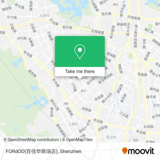FORdOO(百佳华商场店) map